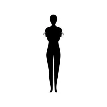 Human full body icon illustrations Stock Illustration