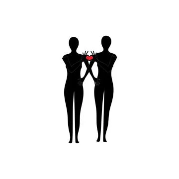 Human full body icon illustrations Stock Illustration