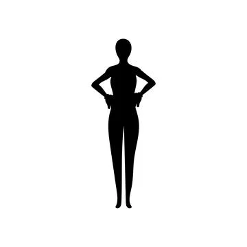Human full body icon illustrations Stock Illustration