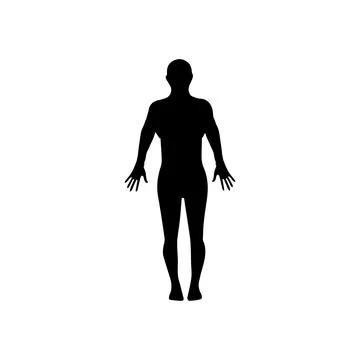Human full body icon illustrations Stock Illustration