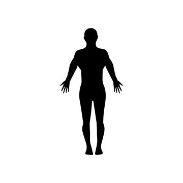 Human full body icon illustrations Stock Illustration