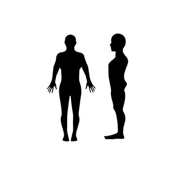 Human full body icon illustrations Stock Illustration