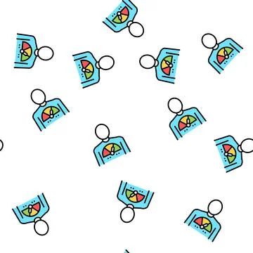 Human full energy vector seamless pattern Stock Illustration
