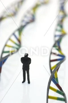 Human genome, conceptual image Stock Illustration