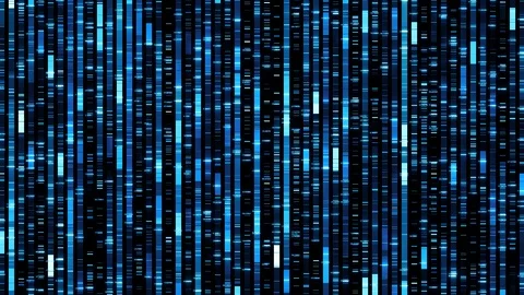 Human Genome dna sequencing analysis visualization  Stock Footage