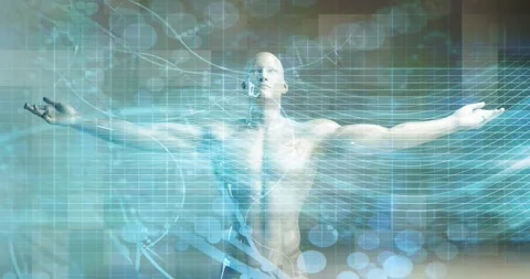 Human Genome Mapping With Genetic Research Innovation Concept Stock Footage 344916897