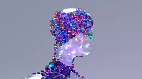 Human Genome Project, human DNA genetic map Stock Illustration