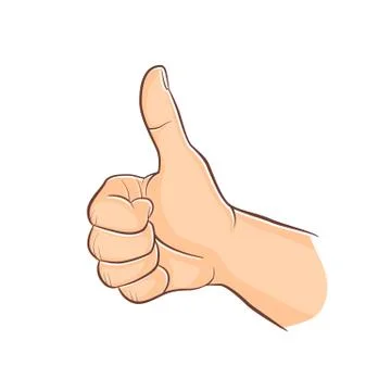 Human gesture isolated Stock Illustration