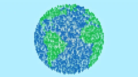 The human globe. Stock Footage 49425989