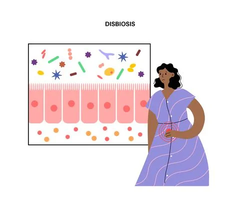 Human gut microbiota Stock Illustration
