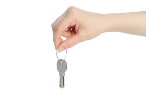 Human hand and keys Stock Photos