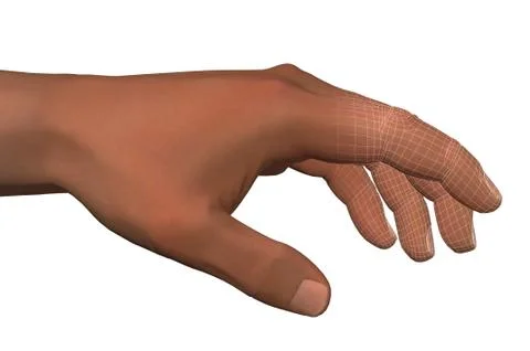 Human hand artificial intelligence Stock Illustration