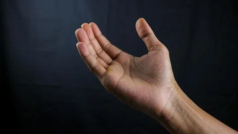 Human hand in choosing gesture isolate on white background with clipping pa.. Stock Photos