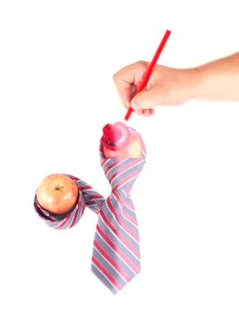 A human hand drawing a picture Stock Illustration