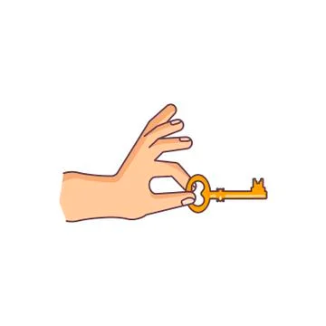 Human hand is holding Stock Illustration