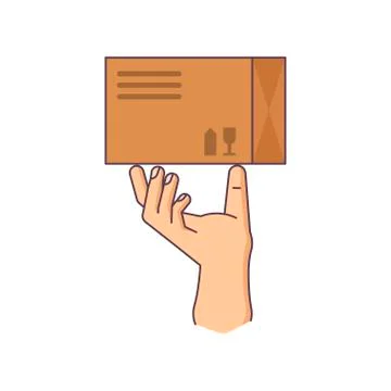 Human hand is holding Stock Illustration