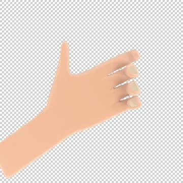 Human Hand holding pose Stock Illustration