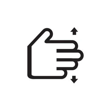 Human Hand icon Stock Illustration