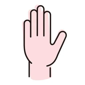 Human hand icon, vector illustration Stock Illustration