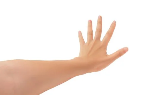Human hand isolate on white background Stock Photos