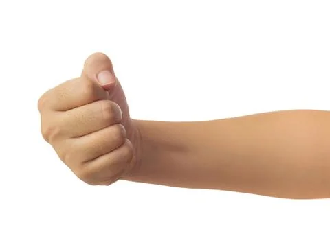 Human hand isolate on white background. Stock Photos