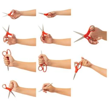 Human hand isolate on white background Foto stock