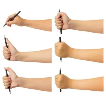 Human hand isolate on white background Foto stock