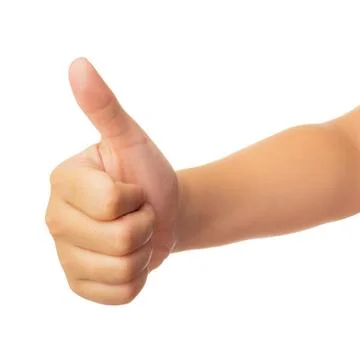 Human hand isolate on white background Foto stock
