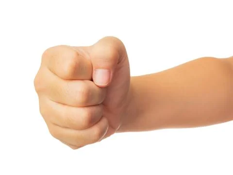 Human hand isolate on white background Stock Photos