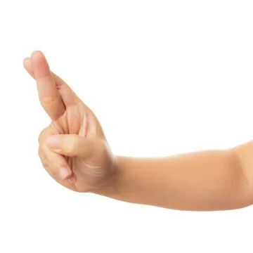 Human hand isolate on white background Stock Photos