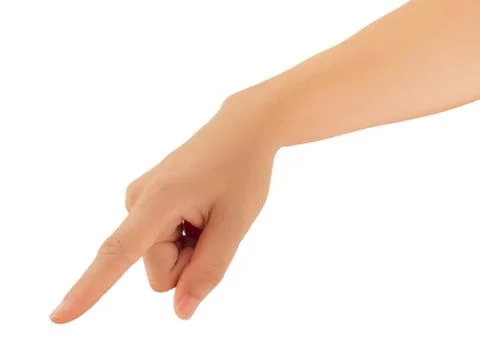 Human hand isolate on white background Stock Photos