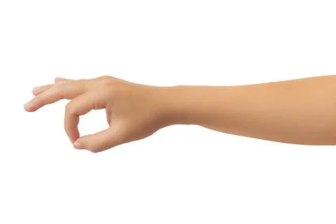 Human hand isolate on white background Stock Photos