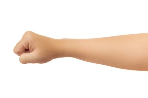 Human hand isolate on white background Stock Photos