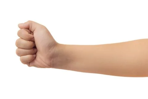 Human hand isolate on white background Stock Photos