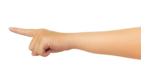 Human hand isolate on white background Stock Photos