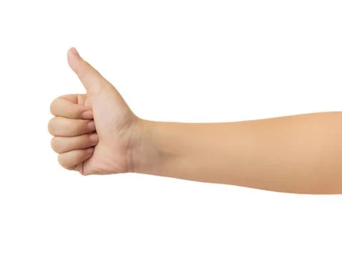 Human hand isolate on white background. Stock Photos