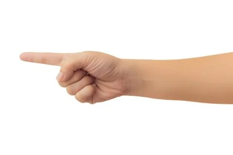 Human hand isolate on white background Stock Photos