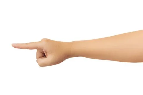 Human hand isolate on white background. Stock Photos