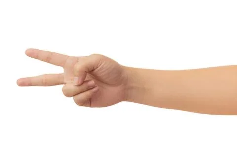Human hand isolate on white background Stock Photos