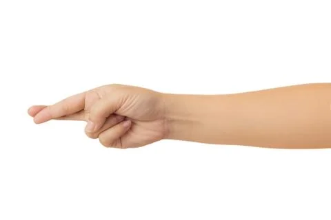 Human hand isolate on white background Stock Photos