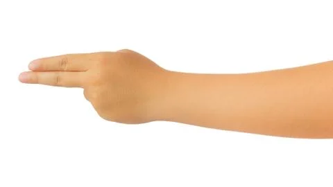 Human hand isolate on white background Stock Photos