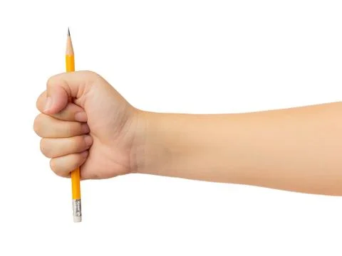 Human hand isolate on white background Stock Photos