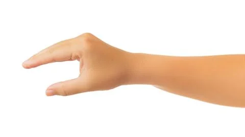 Human hand isolate on white background Stock Photos
