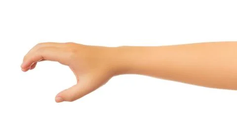 Human hand isolate on white background Stock Photos