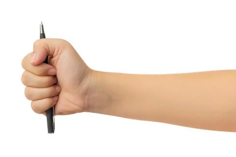 Human hand isolated on white background Foto stock