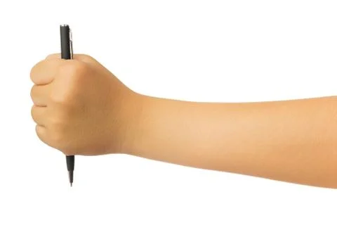 Human hand isolated on white background Stock Photos