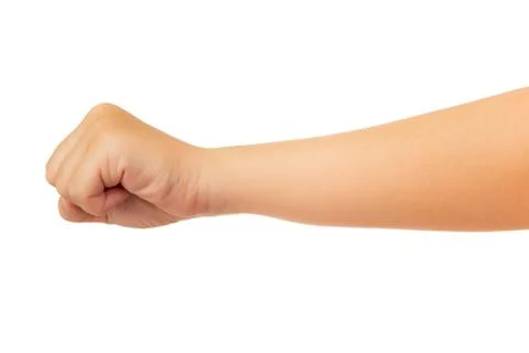 Human hand isolated on white background Stock Photos