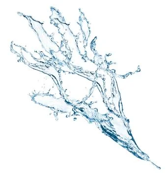 Human hand made by water splashes. Stock Illustration
