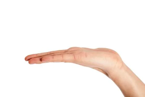 Human hand palm facing up Stock Photos