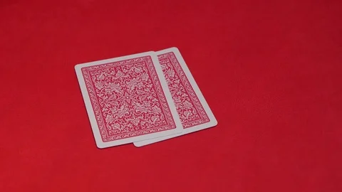 Human hand passing two cards in poker game. Stock Footage 76886981